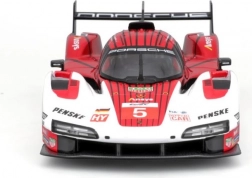 model auto metalic 1:24 bburago porsche 963 alb/roșu #5