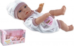 Păpușă bebeluș roz 40 cm