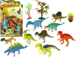 Set de figurine dinozauri 9 buc – jucării preistorice colorate