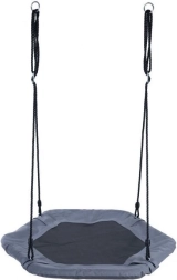 ECOTOYS leagăn hexagonal cuib de barză gri