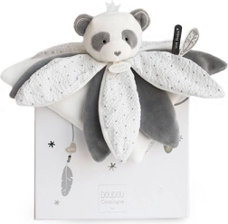 set cadou – păturică-jucărie plușată panda 26 cm