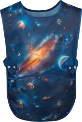 Șorț pentru copii, lavabil, spațial