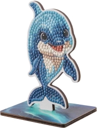 Pictură cu diamante CRYSTAL ART: Ocean - Delfin