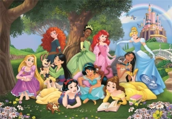 Puzzle Disney prințese 104 piese CLEMENTONI