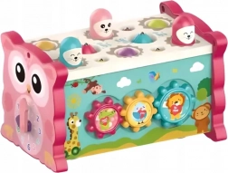 CHIPOLINO Cub motoric 8v1 Bufniță Roz