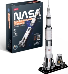 Puzzle 3D Saturn V Rocket – 136 piese