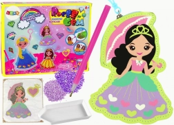 Set creativ pentru pictură cu diamante – pandantiv prințesă