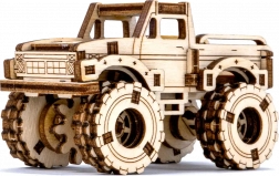 Puzzle 3D din lemn – model monster truck