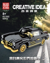 Set de construcție mașină retro, 886 piese