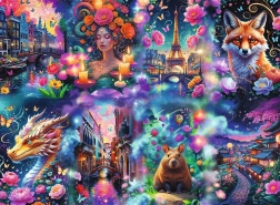 Puzzle Trefl Premium Plus Lumea colorată, 8000 de piese