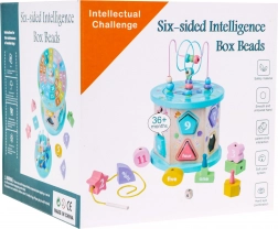 Multicub din lemn - jucărie educațională 4în1 pentru copii