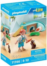 PLAYMOBIL băiat cu cobai și căsuță pentru rozătoare