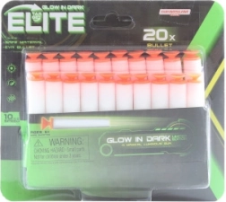 Proiectile din spumă luminoase cu ventuză – set de 20 buc