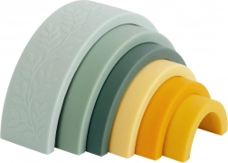 A Little Lovely Company curcubeu Montessori de stivuit – Verde