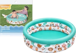 Piscină gonflabilă pentru copii cu animăluțe 102 cm Bestway