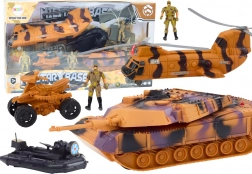 Set Militar Tanc Elicopter Parașutist Efecte Sonore