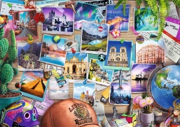 Puzzle TREFL Premium Plus Ceai de Amiază: Amintiri din Călătorii 500 Piese