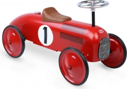 Vilac vintage vehicul de împins mașină metalică roșie