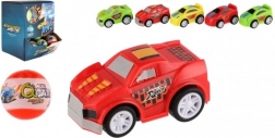 Minge cu surpriză cu mașină din plastic 5 cm pe întindere înapoi