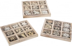 Set de ornamente de Crăciun din lemn Small Foot