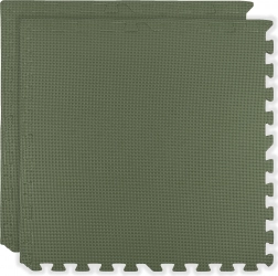 Saltea din spumă HUMBI 120×60, puzzle mari impermeabile, sigure, 2 buc., kaki