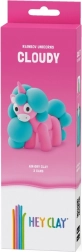 Masa plastică Hey Clay Unicorni 3 pachete, Cloudy