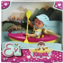 Păpușa Evi Love cu caiac și accesorii