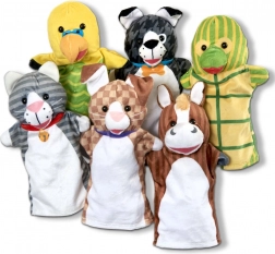 Păpuși de mână – animale de companie, set pentru copii 2+