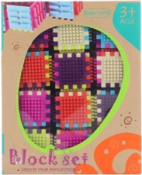 Cărămizi de construcție din plastic pentru copii 3+ – 24 de piese