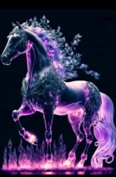 Pictură cu diamante Spiritul calului 30x40cm