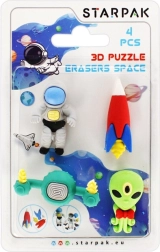 Radiere spațiale – puzzle 3D creativ pentru copii
