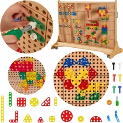 Masterkidz set de forme geometrice pentru panouri STEM, 260 piese