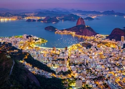 Puzzle ENJOY Rio de Janeiro noaptea, Brazilia – 1000 piese