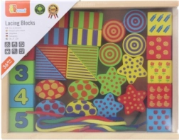 Set de înșirat din lemn VIGA pentru copii