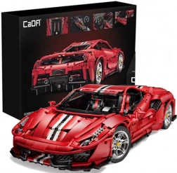 Set de construcție CaDA mașină sport roșie Italian Super Car 1:8, 3236 piese
