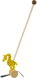 girafă din lemn de împins Nature Planet