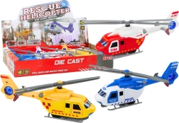 Elicopter de salvare metalic cu mecanism de fricțiune și uși deschizibile