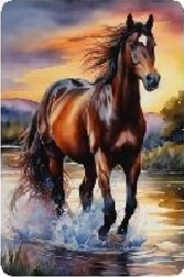 Mozaic cu diamante - Cal în galop