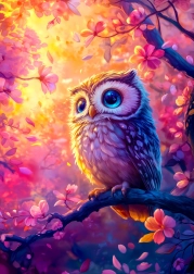 Puzzle Enjoy Bufniță înzăpezită 1000 de piese