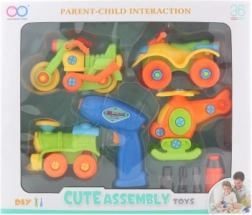 Set de asamblare vehicule pentru copii