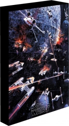 Tablou LED luminos 30x40 cm Star Wars