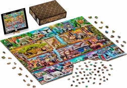 Puzzle din lemn WOODEN CITY Regatul uimitor al animalelor, 4000 piese