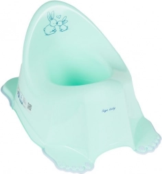 Oliță muzicală pentru copii Bunny, mentă, antiderapantă