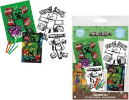 Set creativ de colorat Minecraft