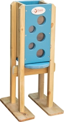 Panou din lemn pentru nisipar CLASSIC WORLD, galben, de la 3 ani