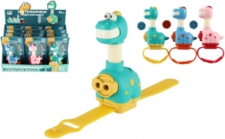 Proiector brățară cu dinozaur pentru copii, plastic, 11 cm, 3 culori