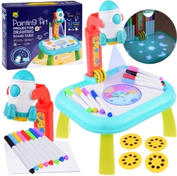 Măsuță de proiecție pentru desen Kosmos pentru copii, cu proiector reglabil