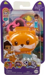 Set portabil Polly Pocket cu păpușă și raton
