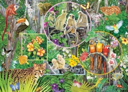 Puzzle de familie Farmecul junglei 350 piese COBBLE HILL