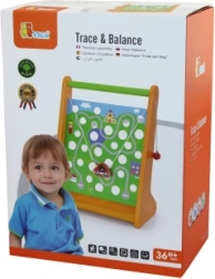 Labirint de lemn cu mașinuță